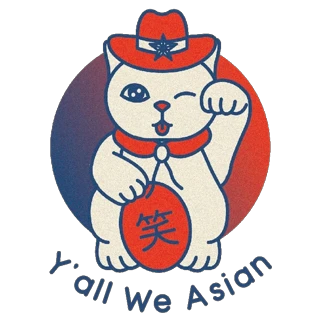Y'all We Asian improv troupe logo